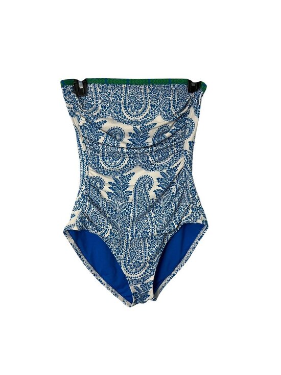 Tommy Bahama Other - Tommy Bahama Womens 6 One Piece Swimsuit Blue White Paisley Halter Used